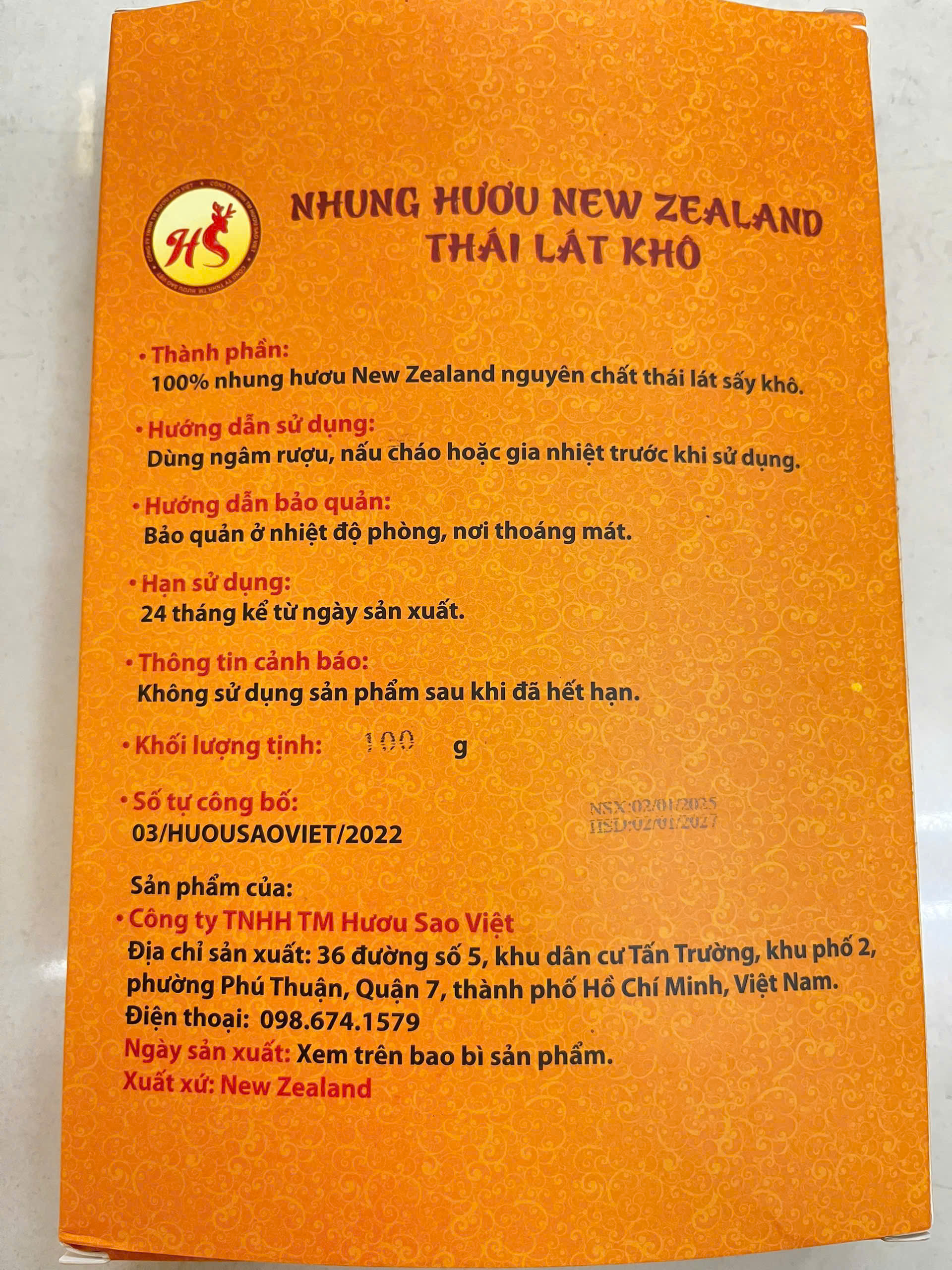 Nhung Hươu New Zealand Thái Lát Khô 5 z6980523369217 be1e16db03d98a916b6f525a02567293